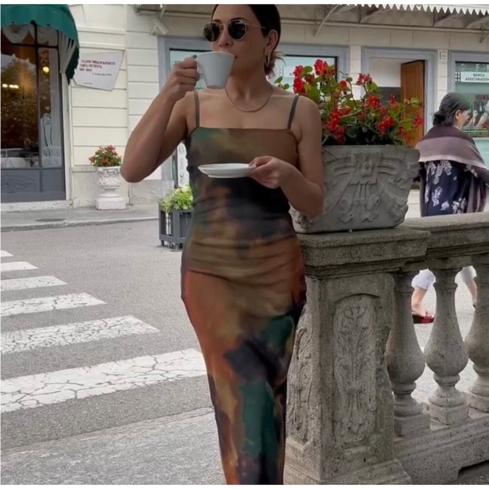 ZARA BLOGGER FAVORITE PRINTED KNIT DRESS